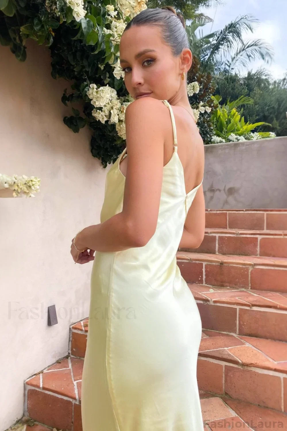 Backless Cami Silk Dress - Image 5