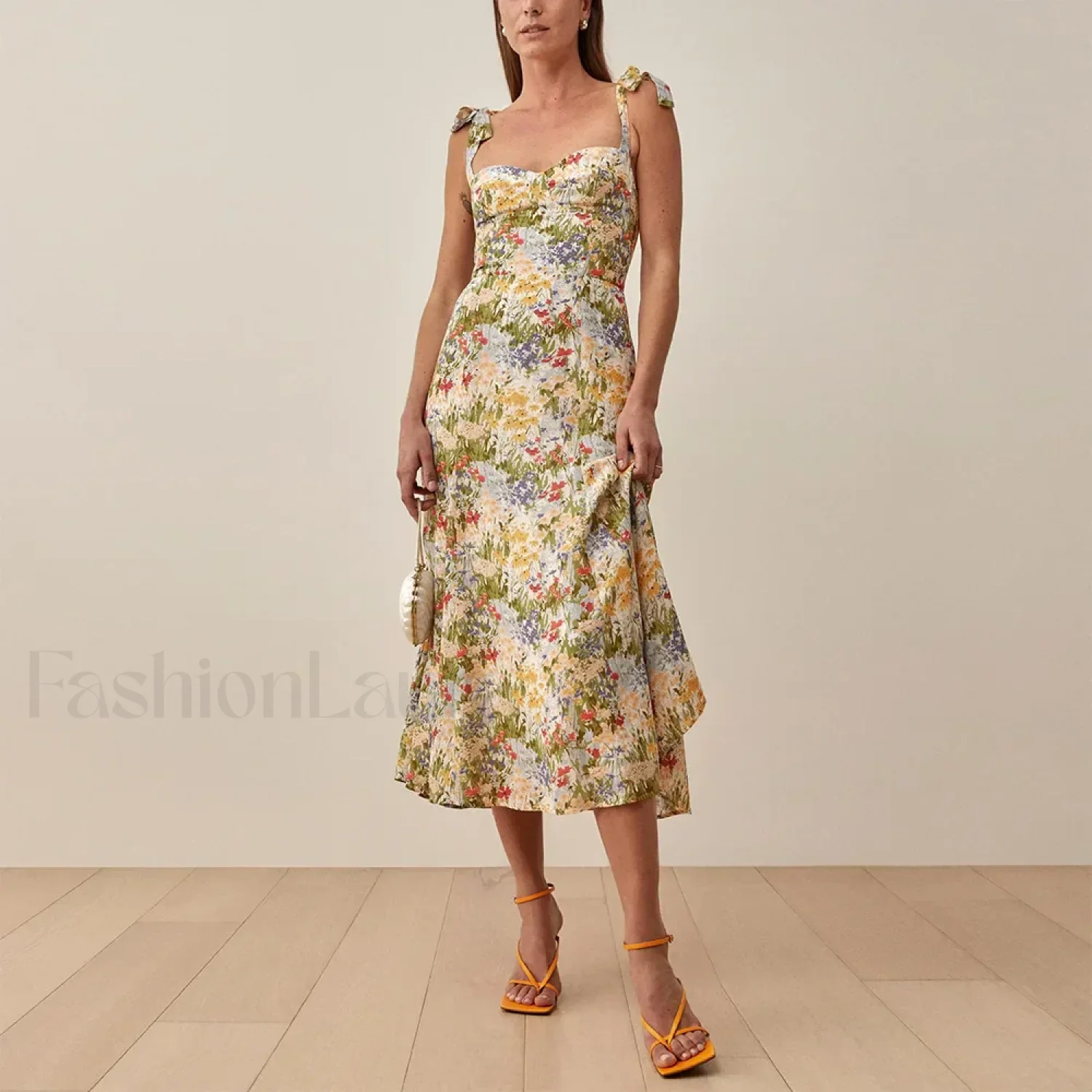 Beach Sweetheart Midi Floral Dress - Image 10
