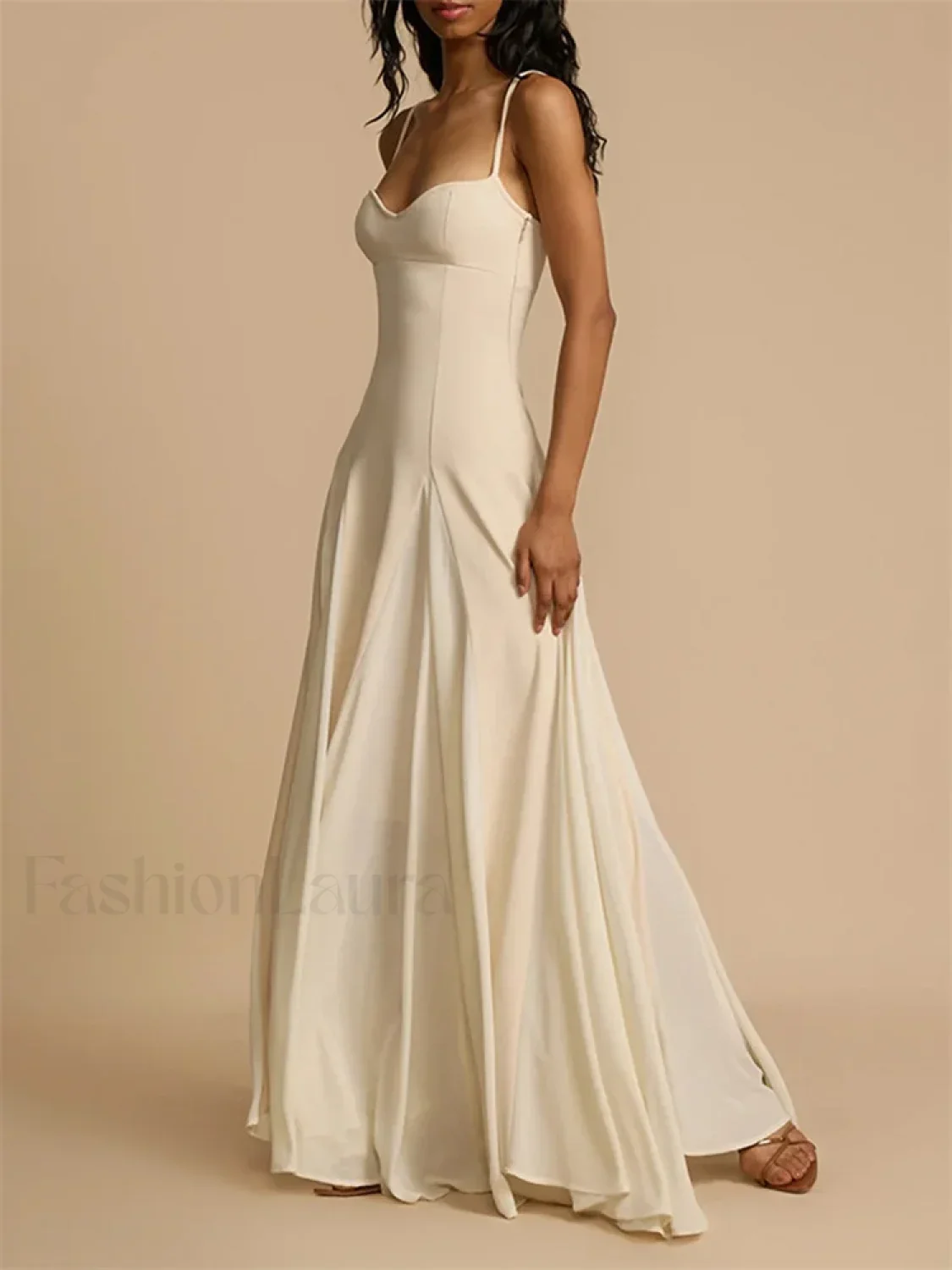Big Swing Solid Cami Maxi Dress - Image 3