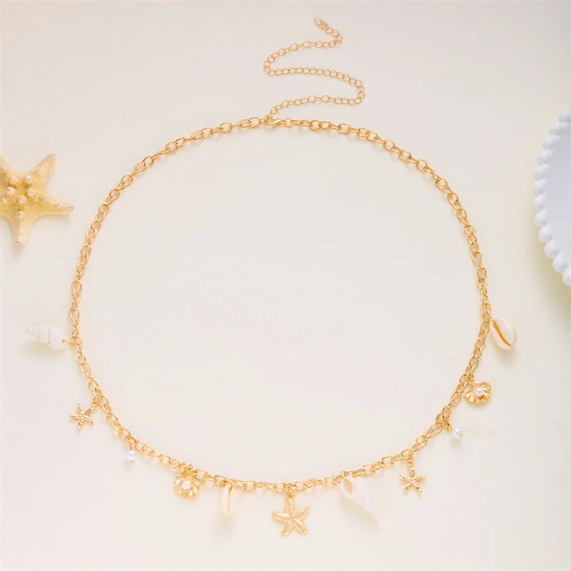 Boho Starfish Shell Beach Waist Chain - Image 5