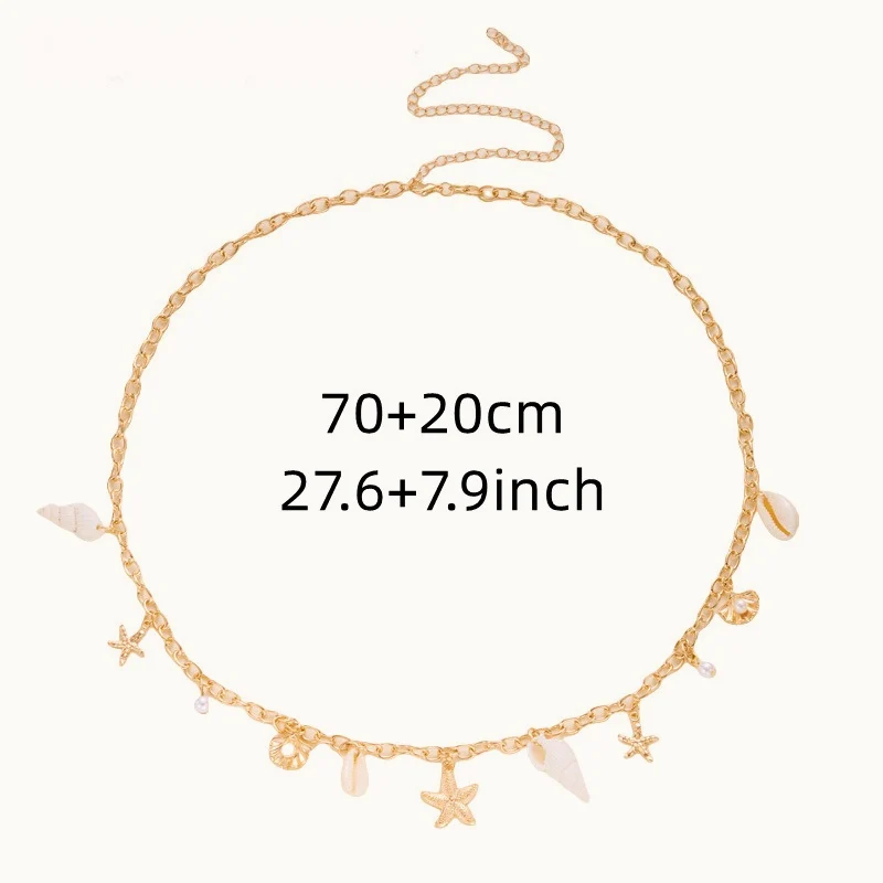 Boho Starfish Shell Beach Waist Chain - Image 7