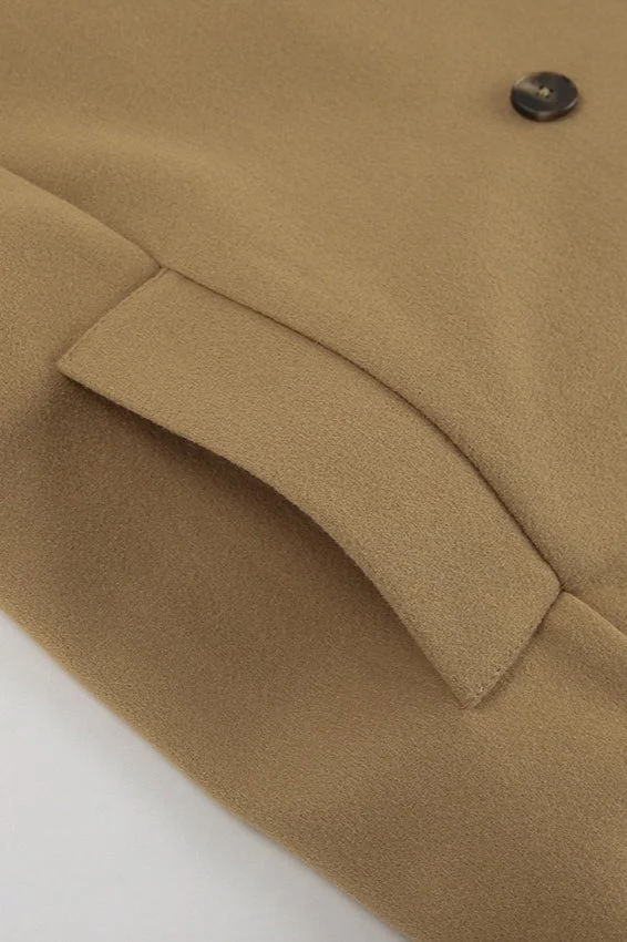Brown Boucle Notch Lapel Jacket - Image 8