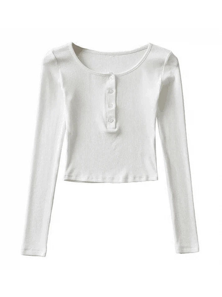 Long Sleeve Crop Top - Image 12