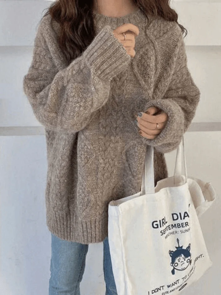 Cable Knit Jumper Sweater - Image 11