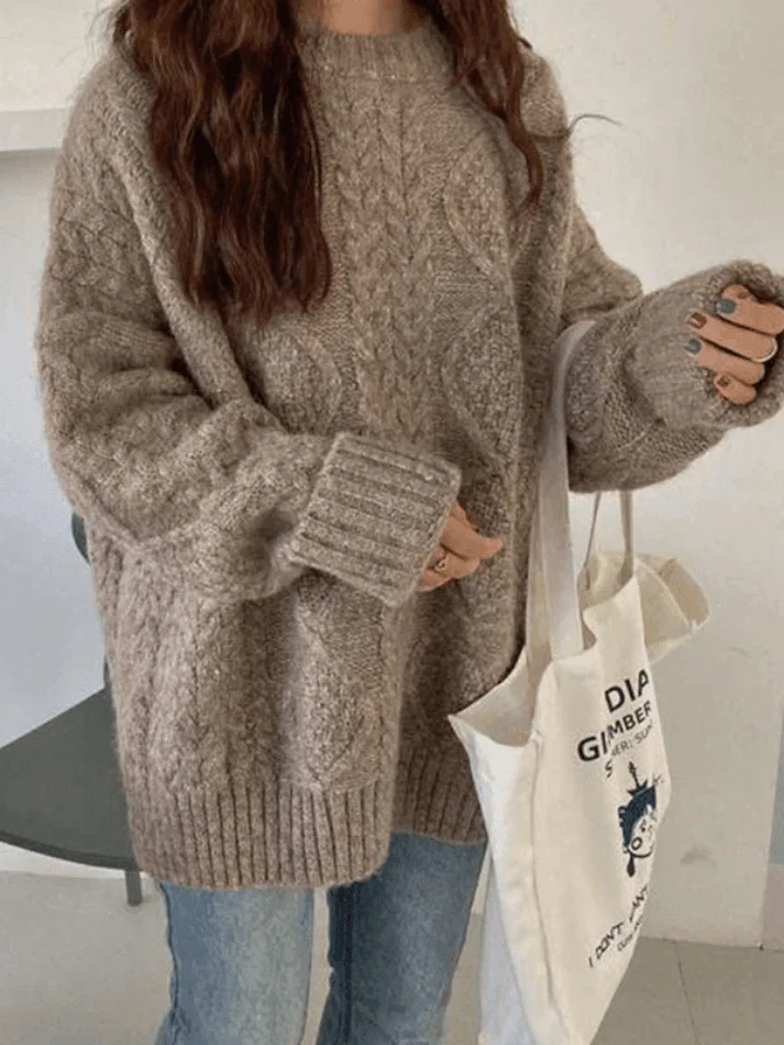 Cable Knit Jumper Sweater - Image 7
