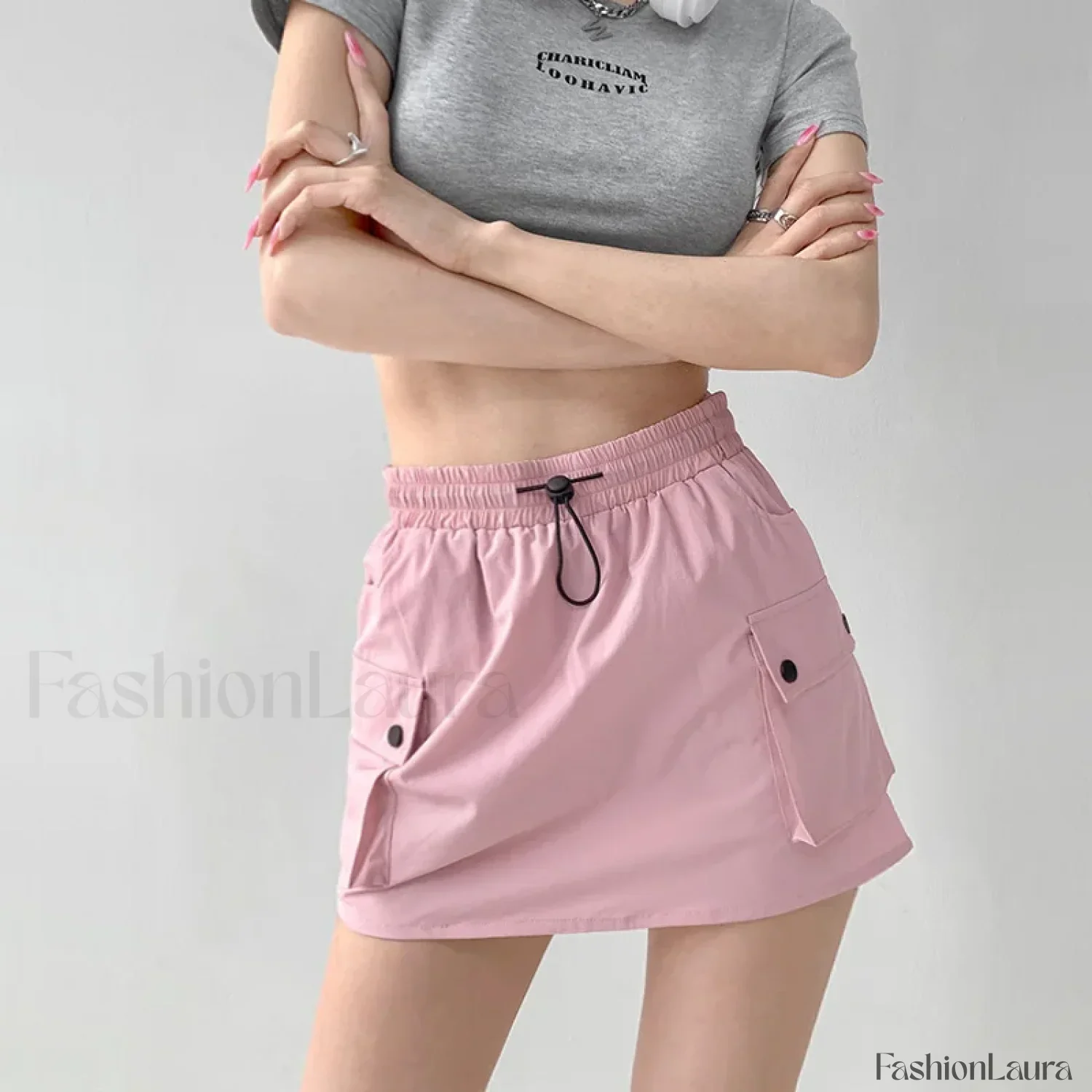 Cargo Toggle Waist Skirt - Image 6