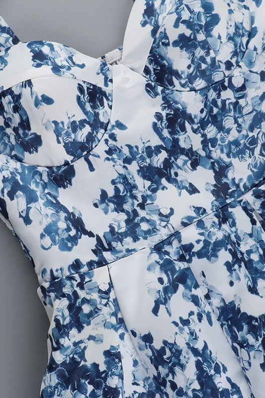 Chic Slim Fit A-Line Floral Dress - Image 10