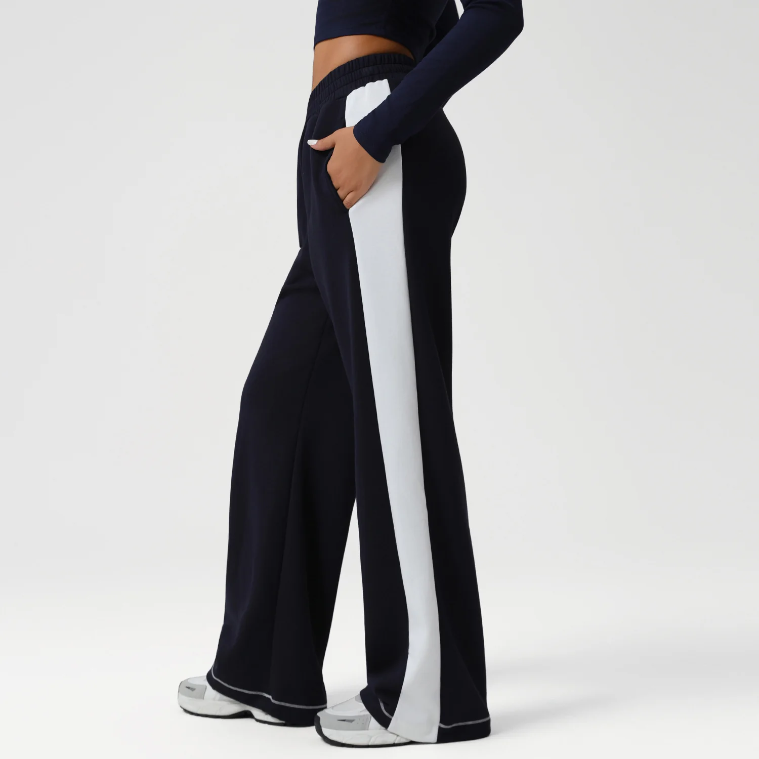 Color Block Yoga Knit Pants - Image 10