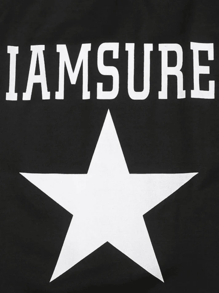 Contrast Star Print Zip-Up Jacket - Image 6