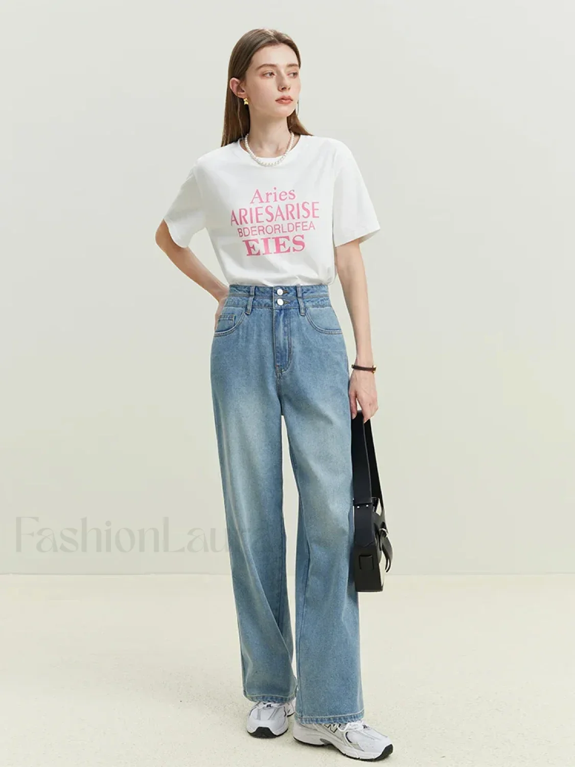 Cotton Loose Letter Slim Fit T-Shirt - Image 5