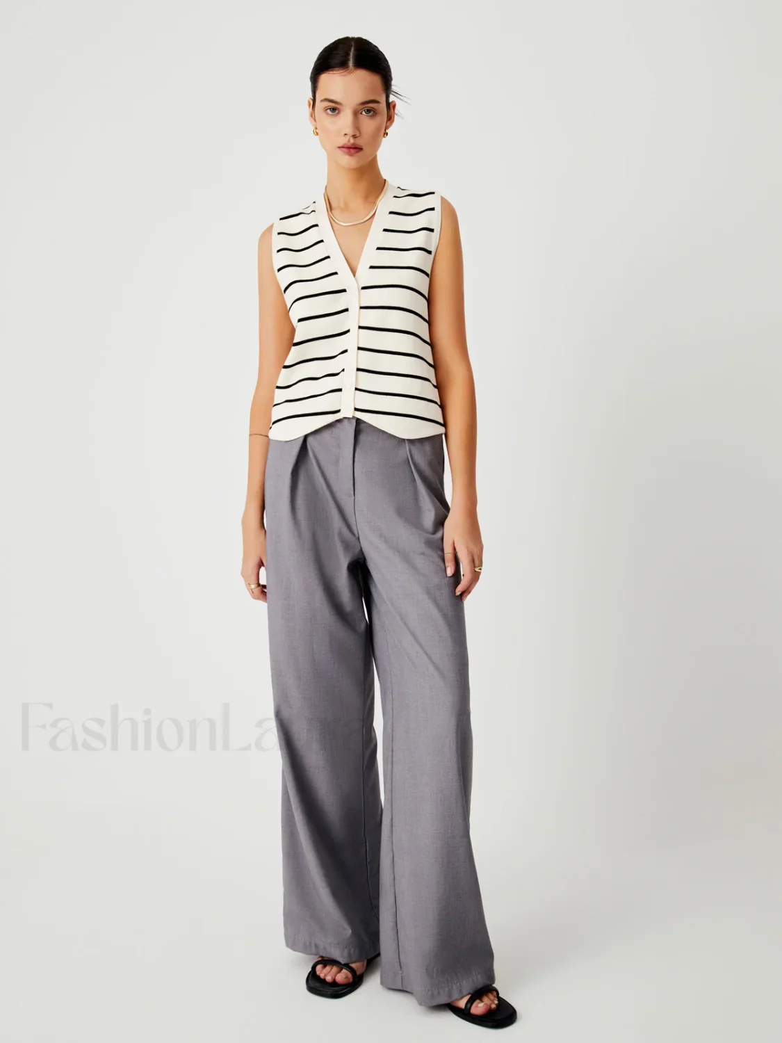 Effortless Stripe Vest - Image 7