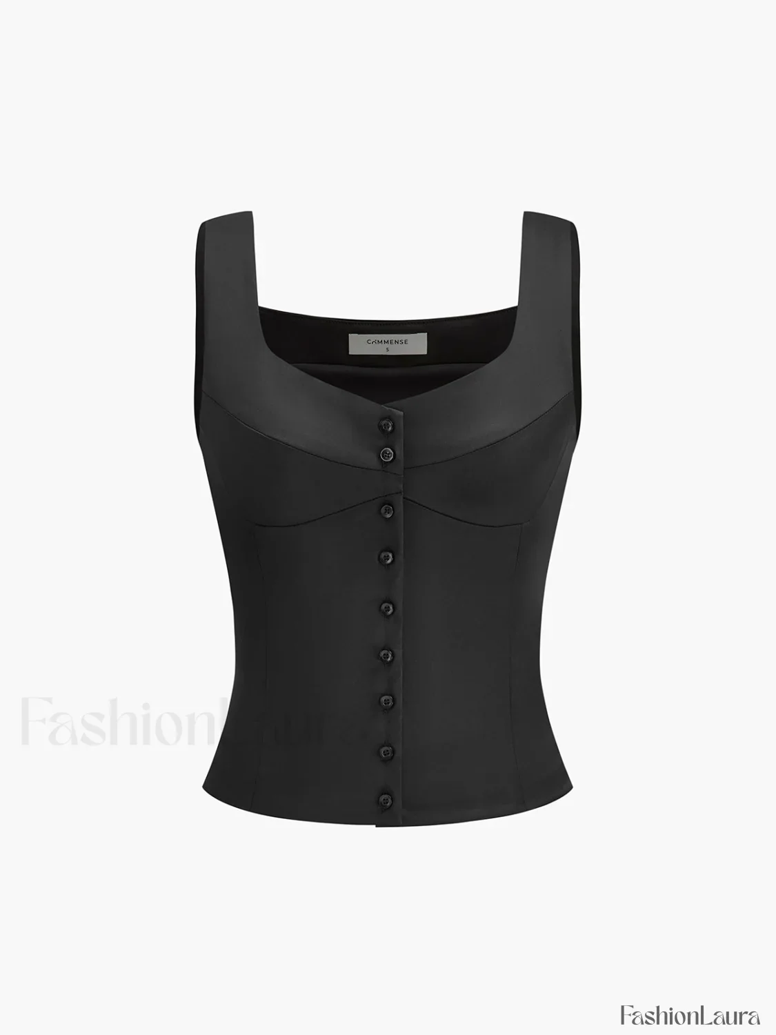 Casual Button-Front Strappy Top - Image 13