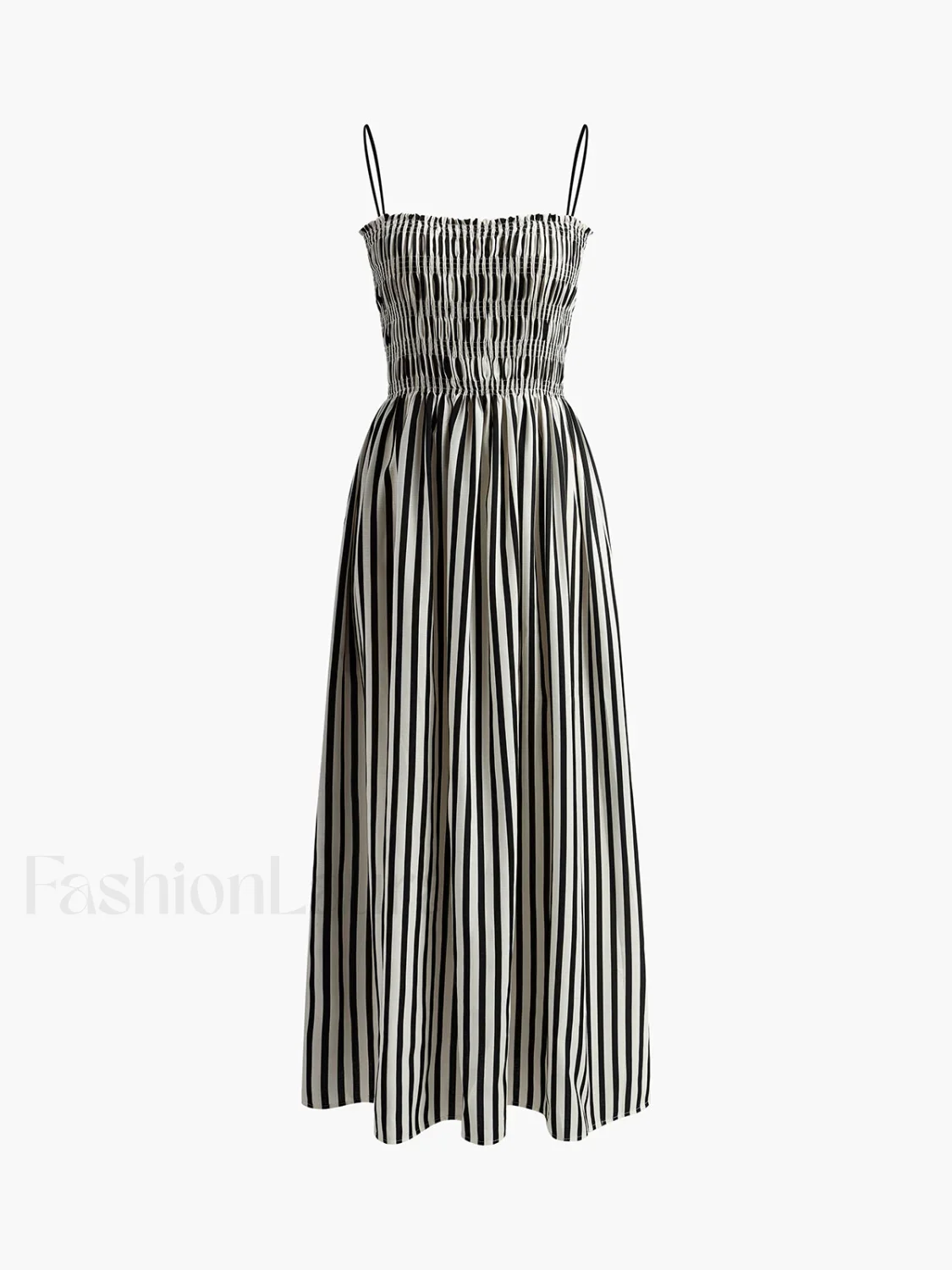 Sleeveless Pinstripe Long Dress - Image 7