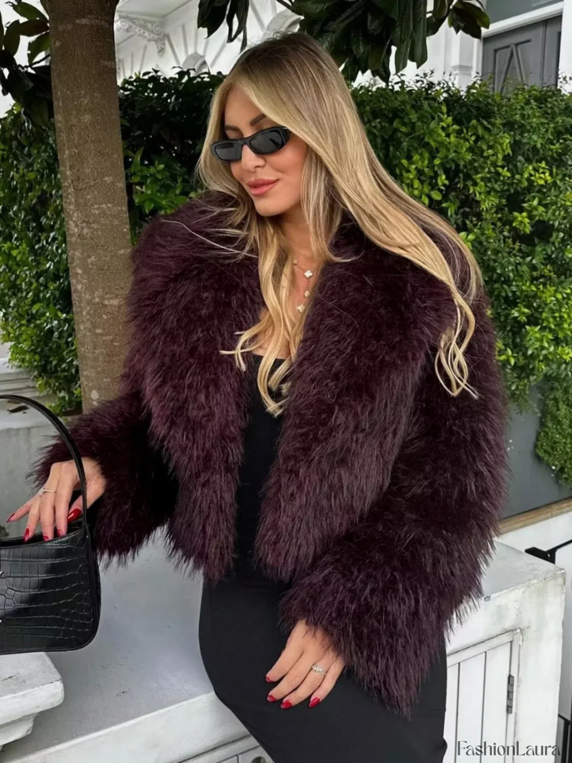 Fuzzy Faux Fur Short Coat - Image 20