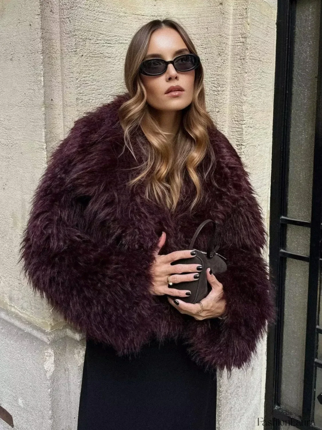 Fuzzy Faux Fur Short Coat - Image 21
