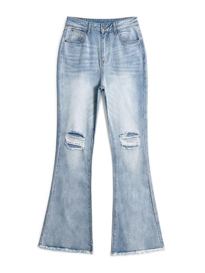 Distressed High Waist Ripped Jeans - Image 18