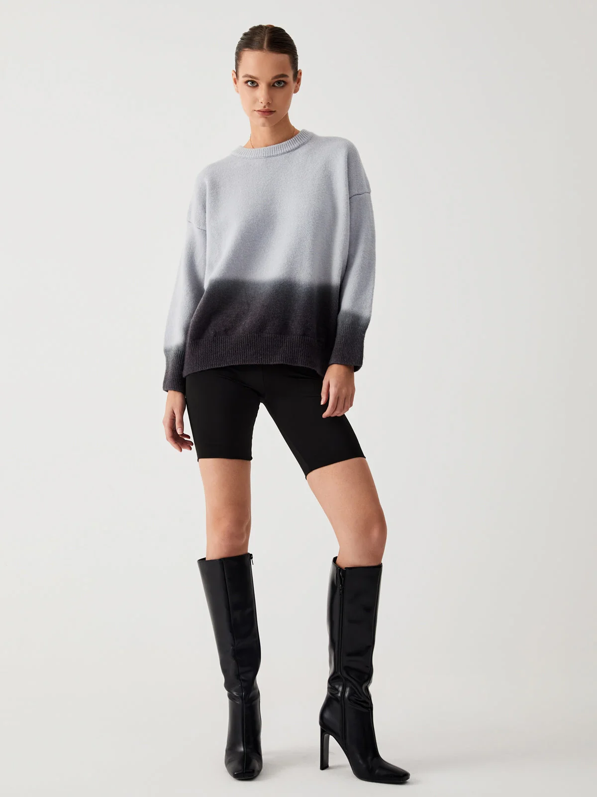 Cloud Nine Fuzzy Trendy Ombre Oversized Sweater - Image 7