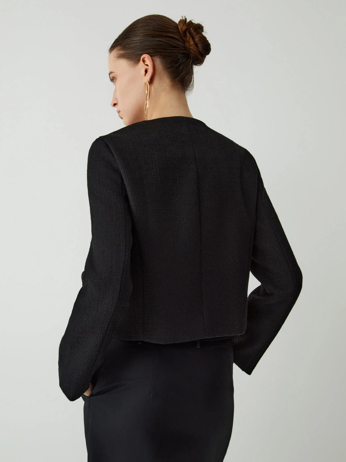 Vintage Button Graceful Tweed Blazer - Image 13