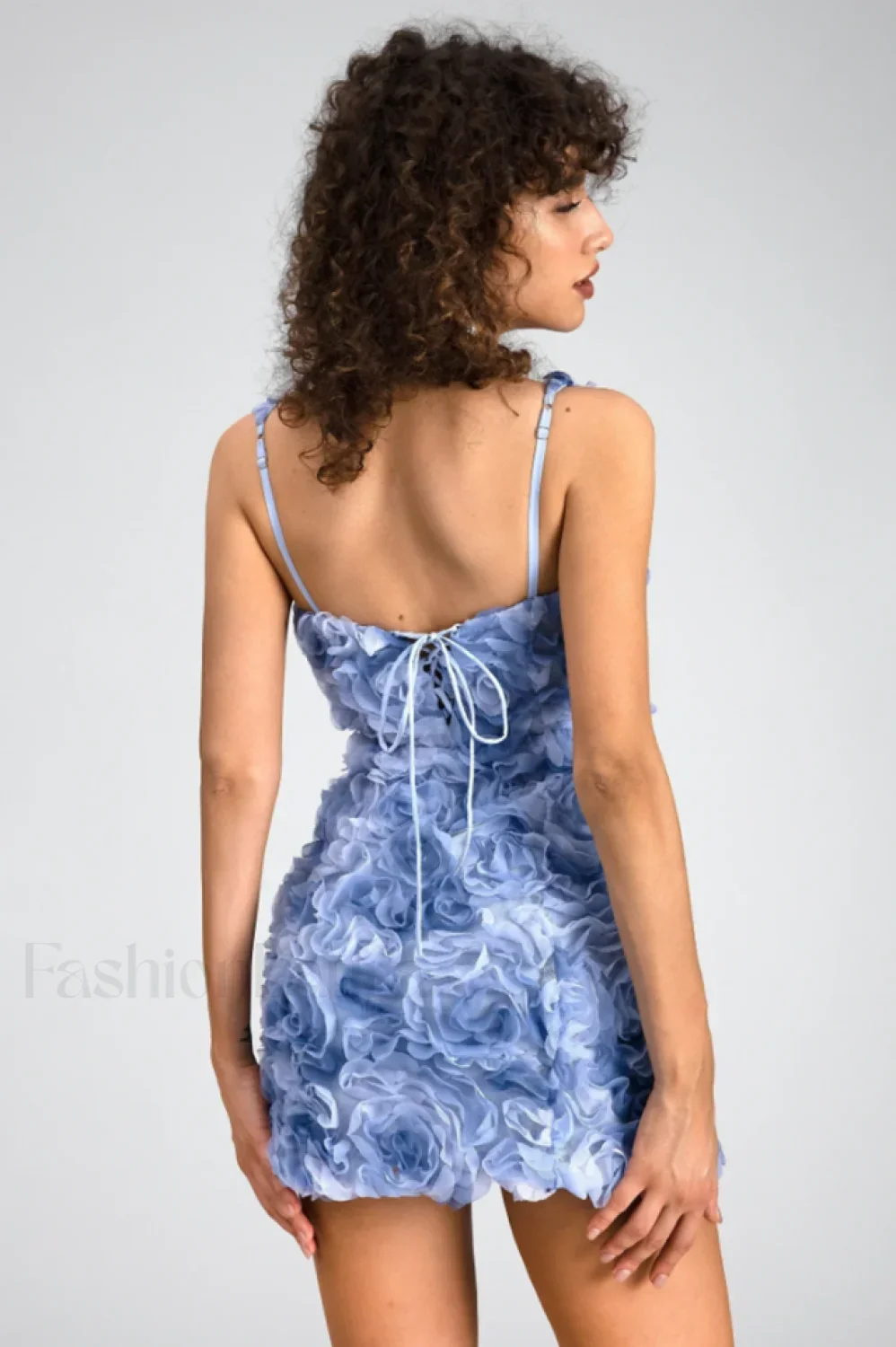 Fryni 3D Stylish Floral Mini Dress - Image 24
