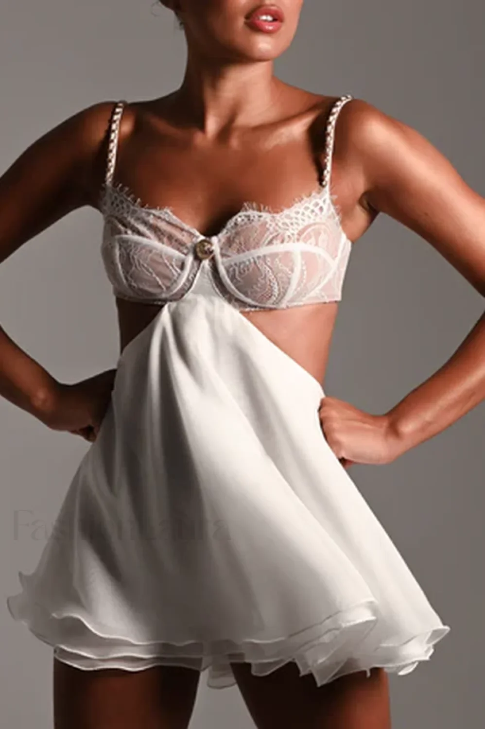 Frenchie Elegant Mini Dress - Image 5