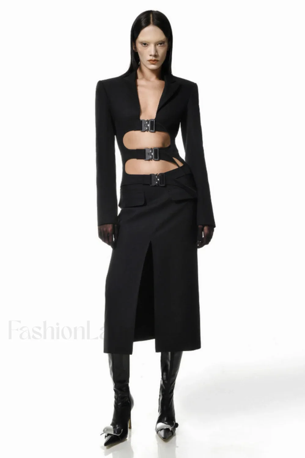 Buckle Detail Top Charming + Skirt Set - Image 4