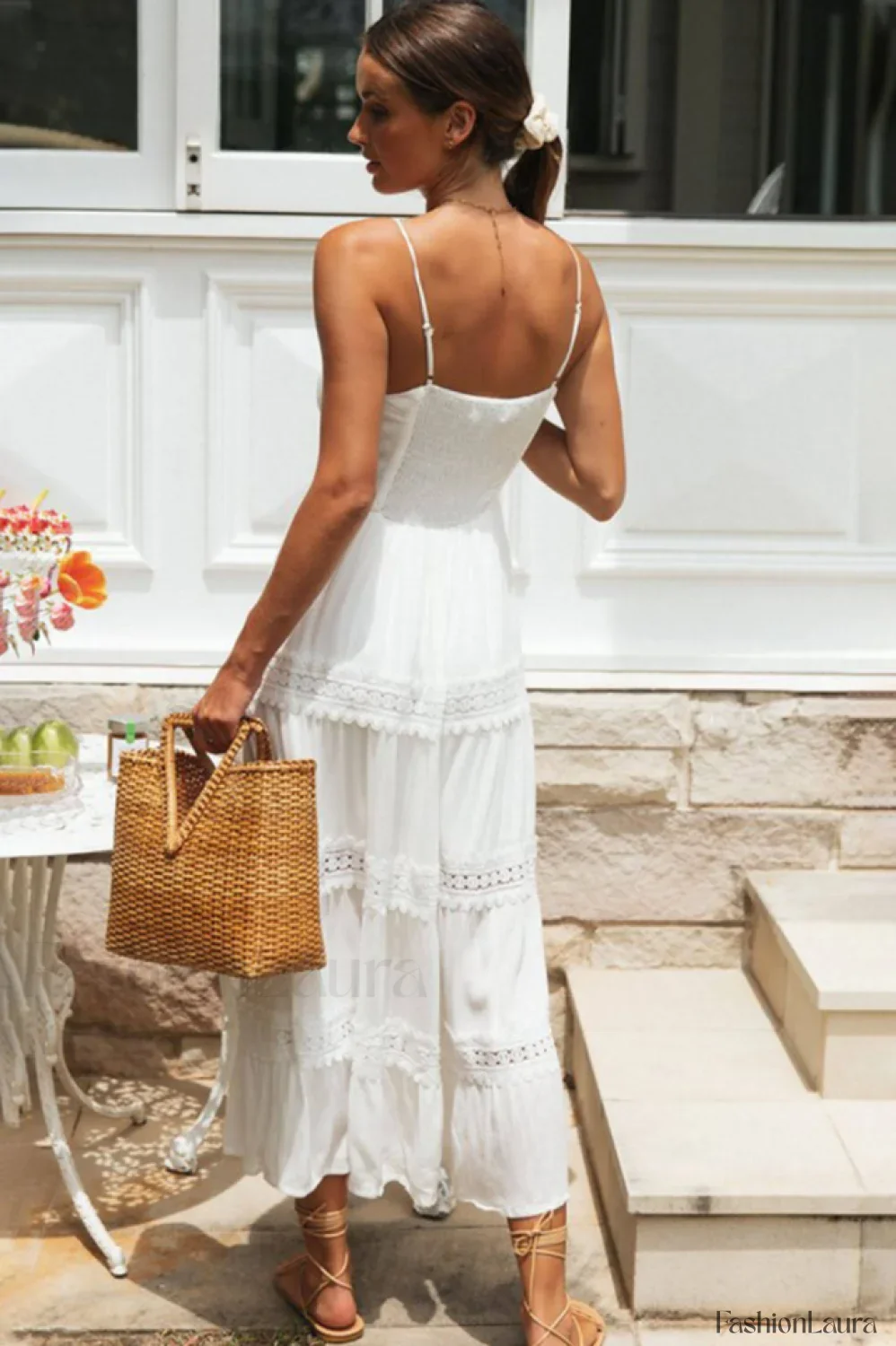 Boho Sling Lace Charming Panel Maxi Dress - Image 18