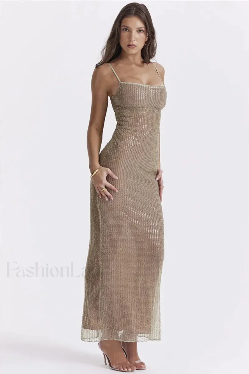 Sparkle Sequined Stylish Fit Maxi Dress - Image 24