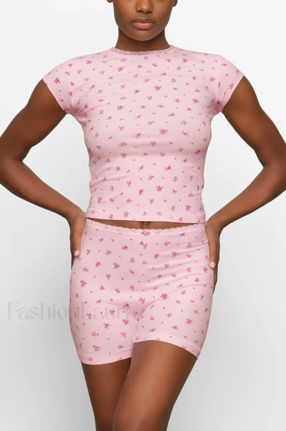 Skims Soft Lounge Charming Top + Shorts Set - Image 18