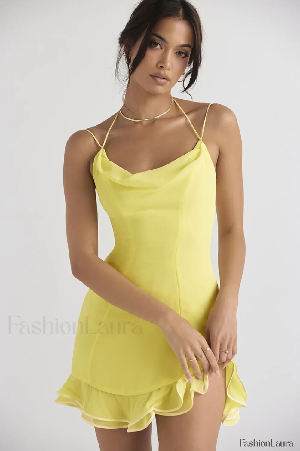 Scarlett Ruffle Stylish Mini Dress - Image 2