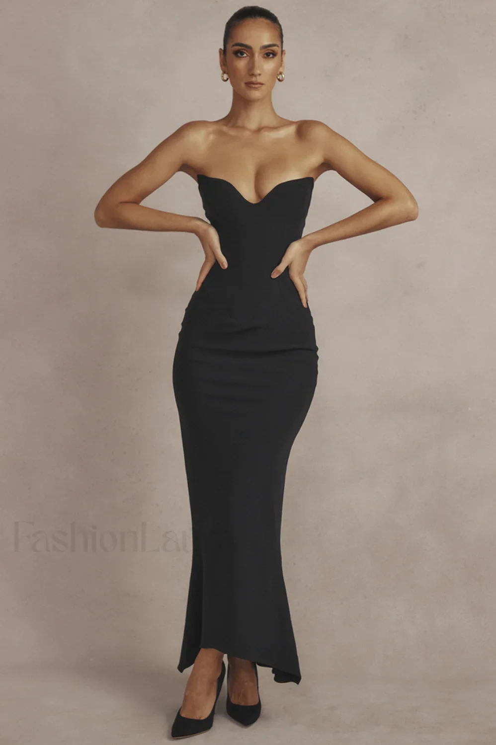 Sabine Black Tube Charming Top Tunic Dress - Image 24