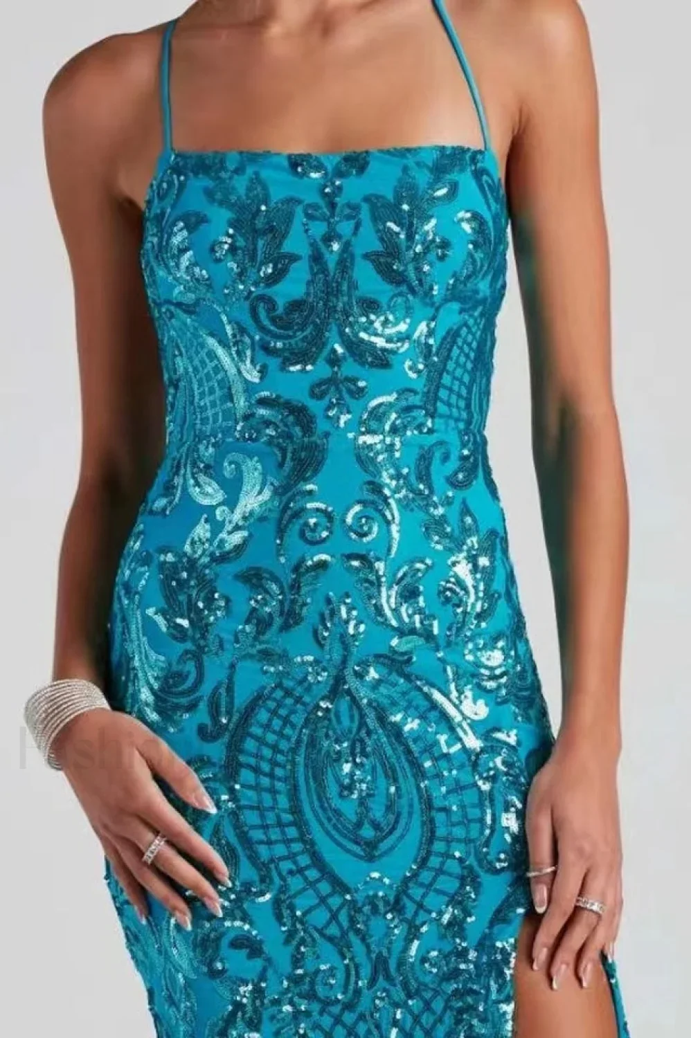 Rowena Sequin Stylish Mermaid Dress - Image 3