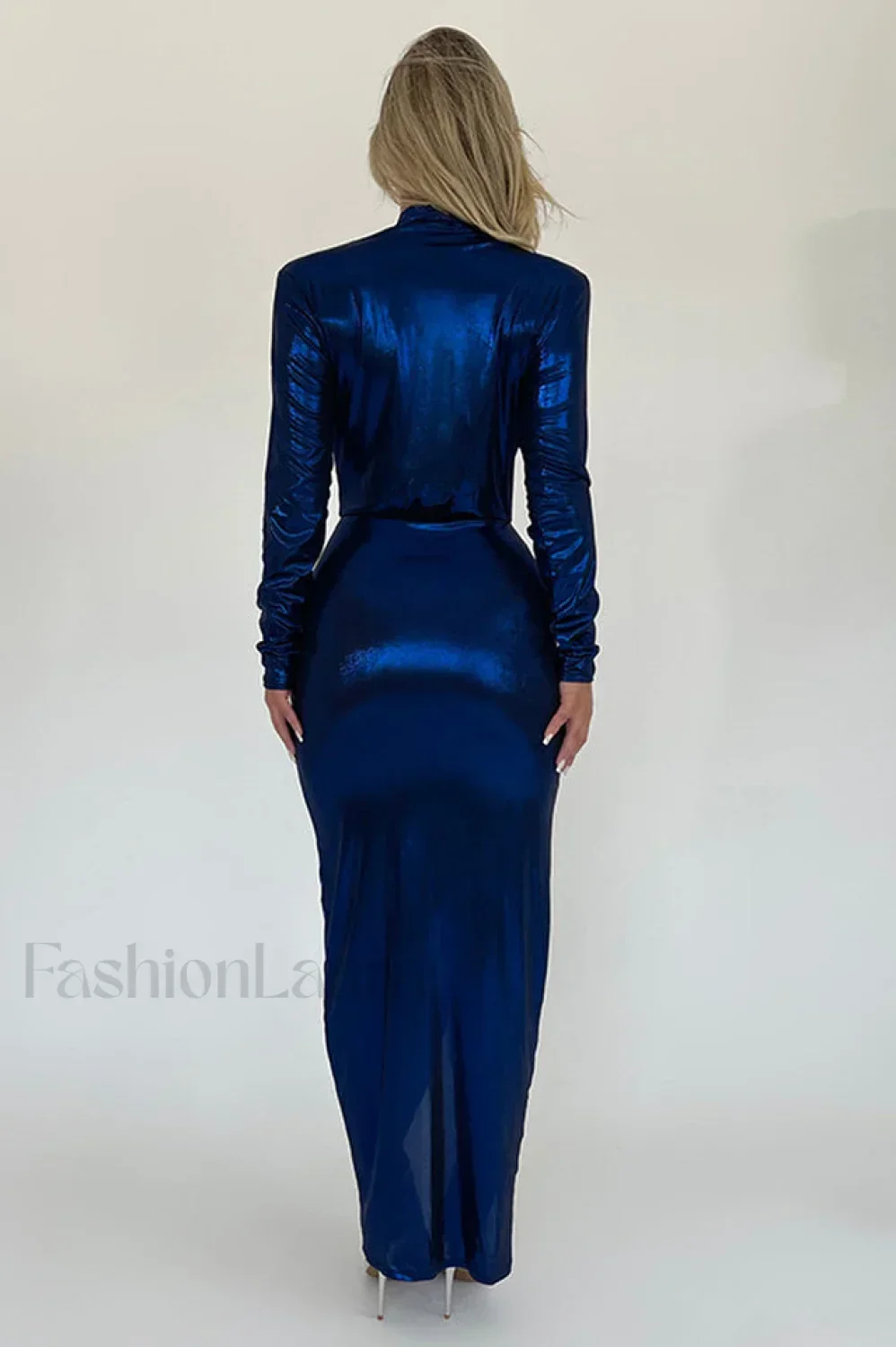 Juliette Metallic Stylish Tie Front Dress - Image 7