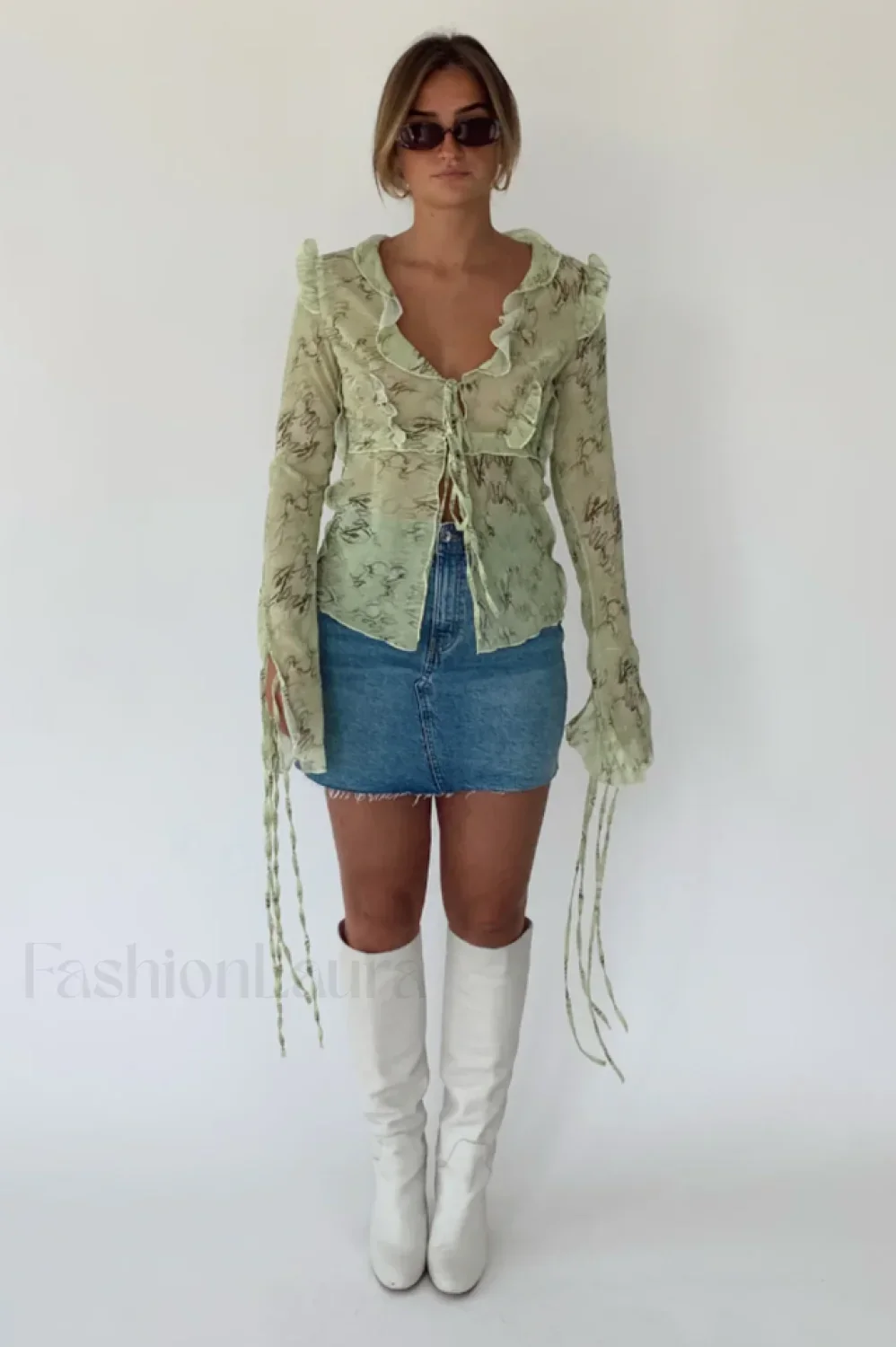 Cobra Blouse Stylish + Skirt Set - Image 14
