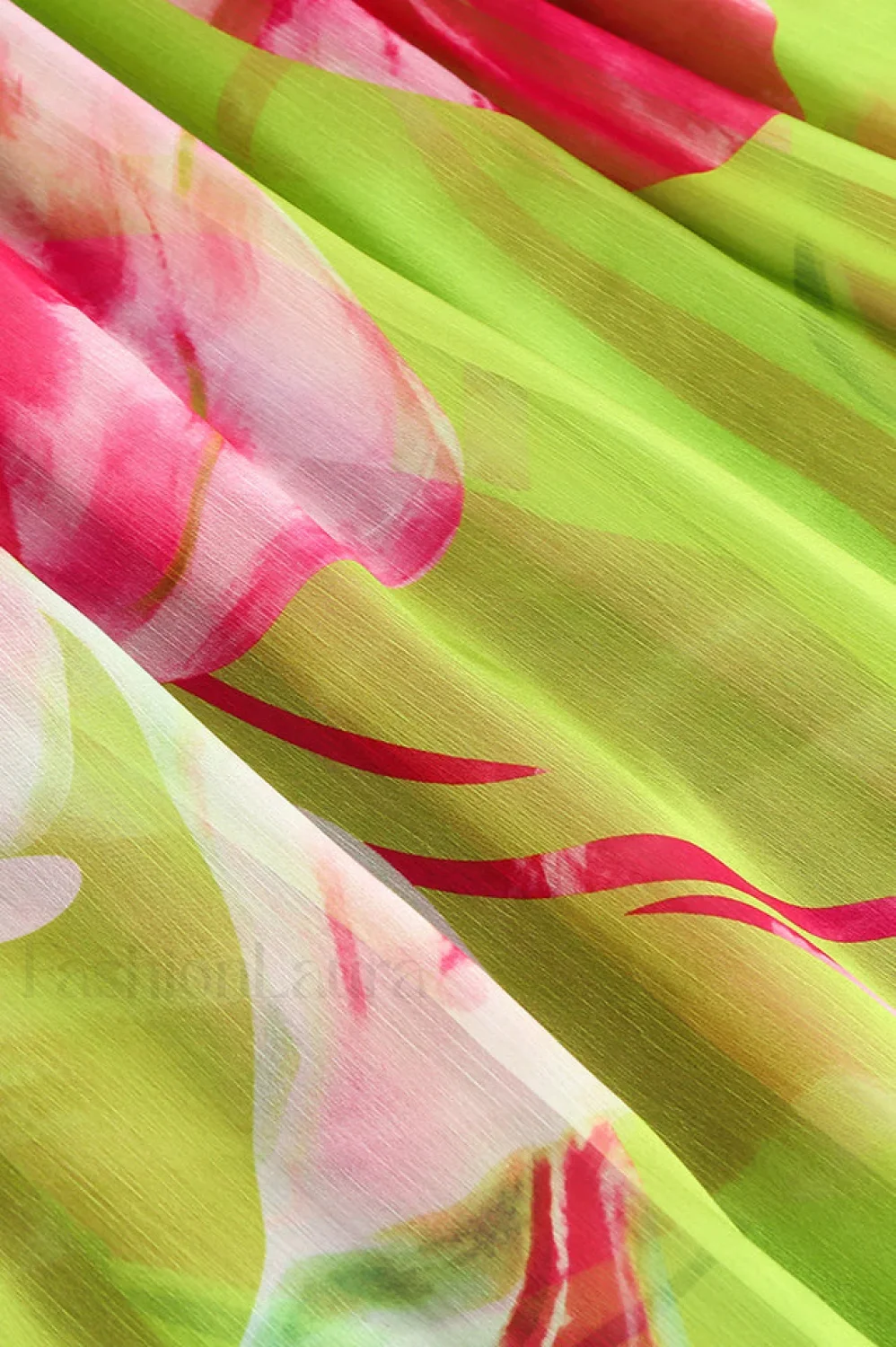Nicole Silk Stylish Chiffon Midi Dress - Image 16