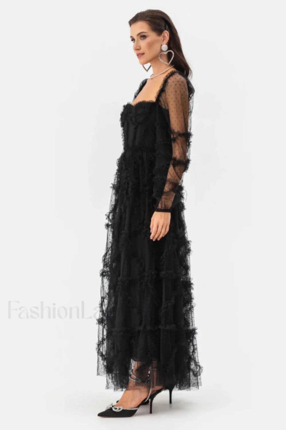 Maryam Sweetheart Stylish Belted Maxi Dress - Image 11