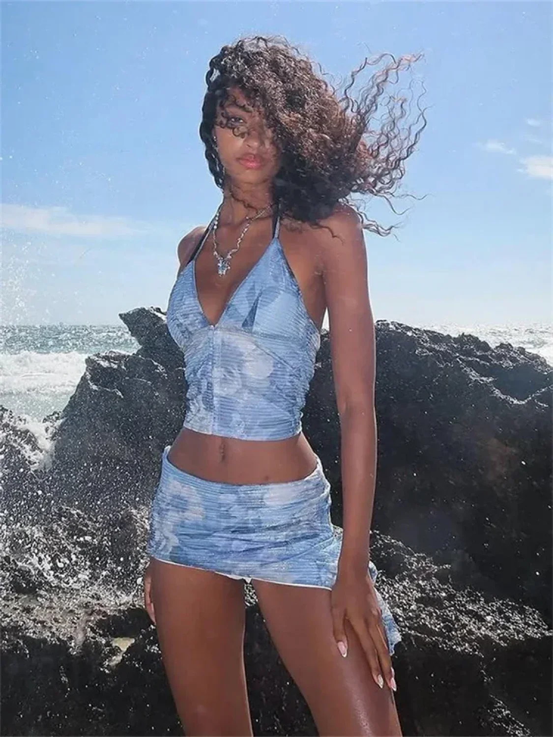 Glitter Tassel Skirt Two Piece Set - Image 6