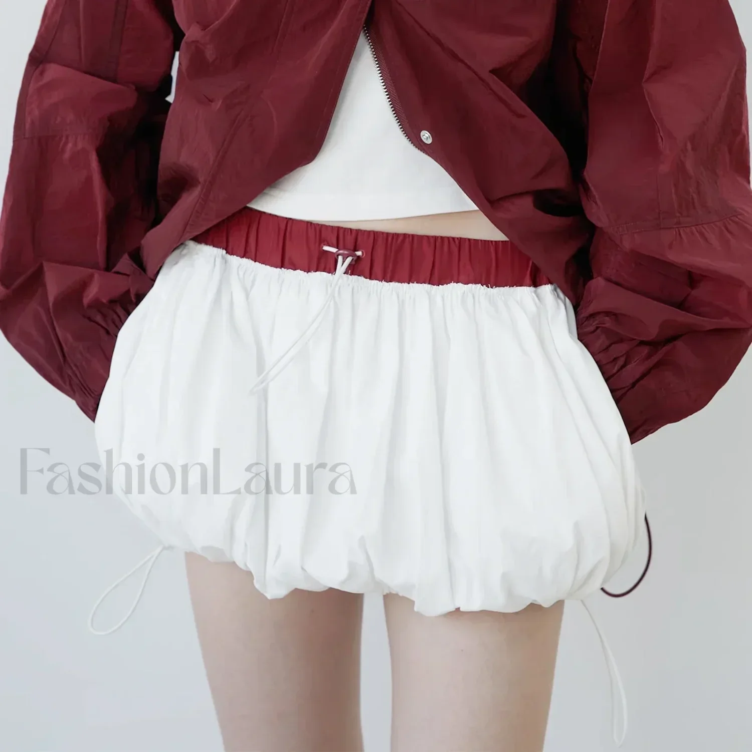 Gothic Contrast Pocket Mini Skirt - Image 2