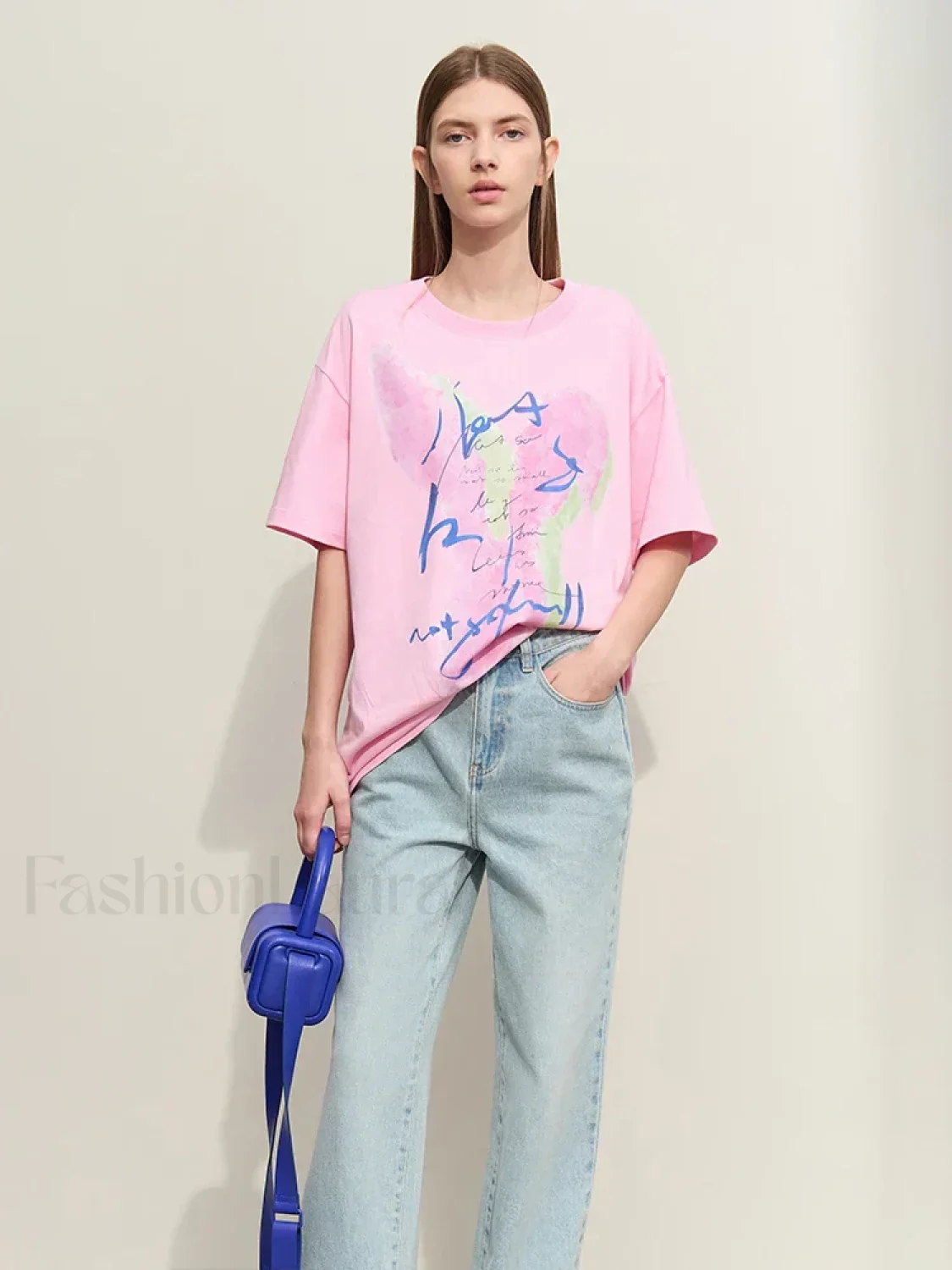 Graphic Drop Sleeve T-Shirt - Image 2