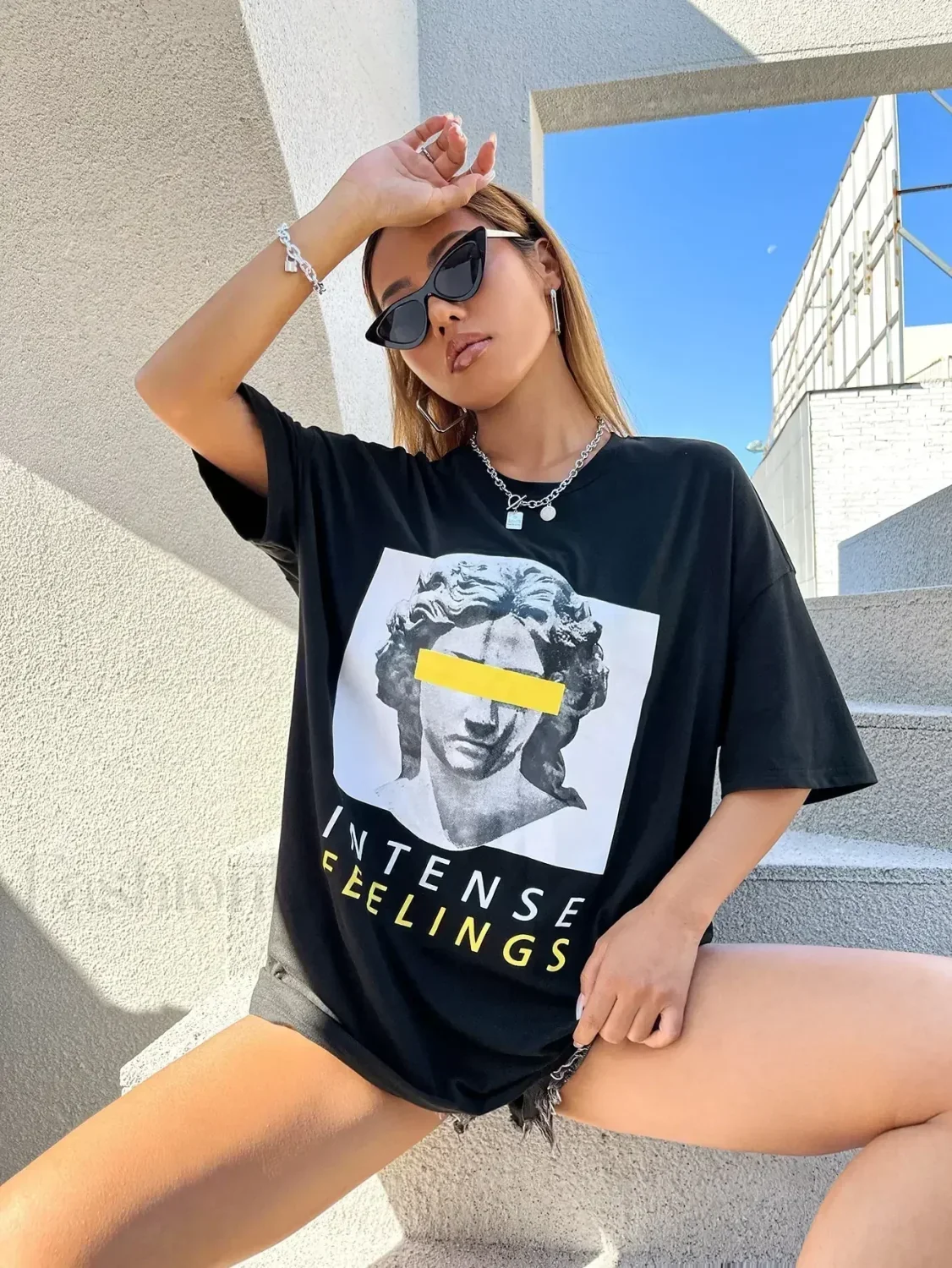 Intense Feelings Drop Shoulder T-Shirt - Image 13