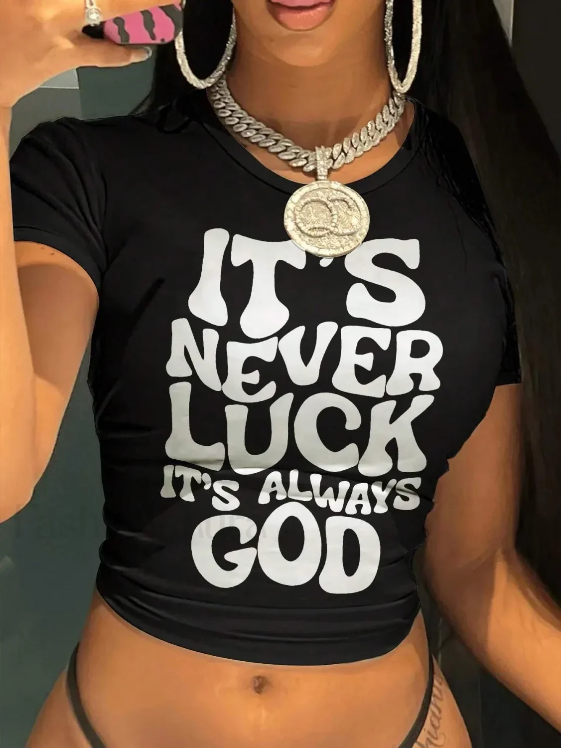 It's Never Luck Breathable Snugged T-Shirt - Image 10