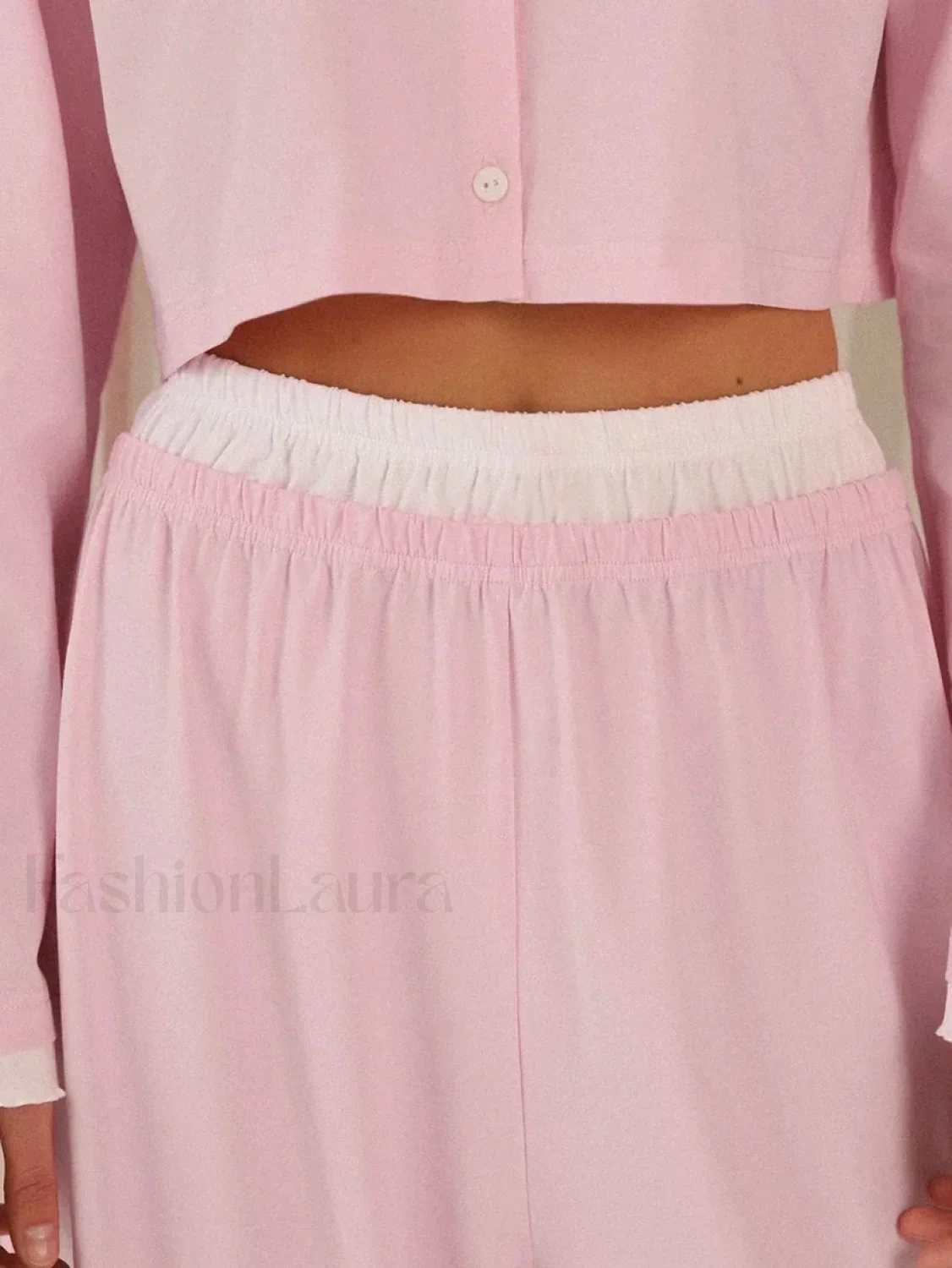 Knitted Long Sleeve Crop Pants Two Piece Set - Image 2