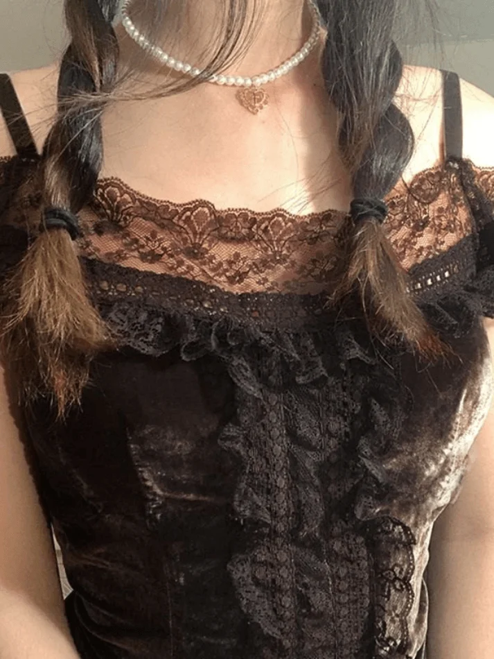 Lace Paneled Bardot Blouse - Image 5