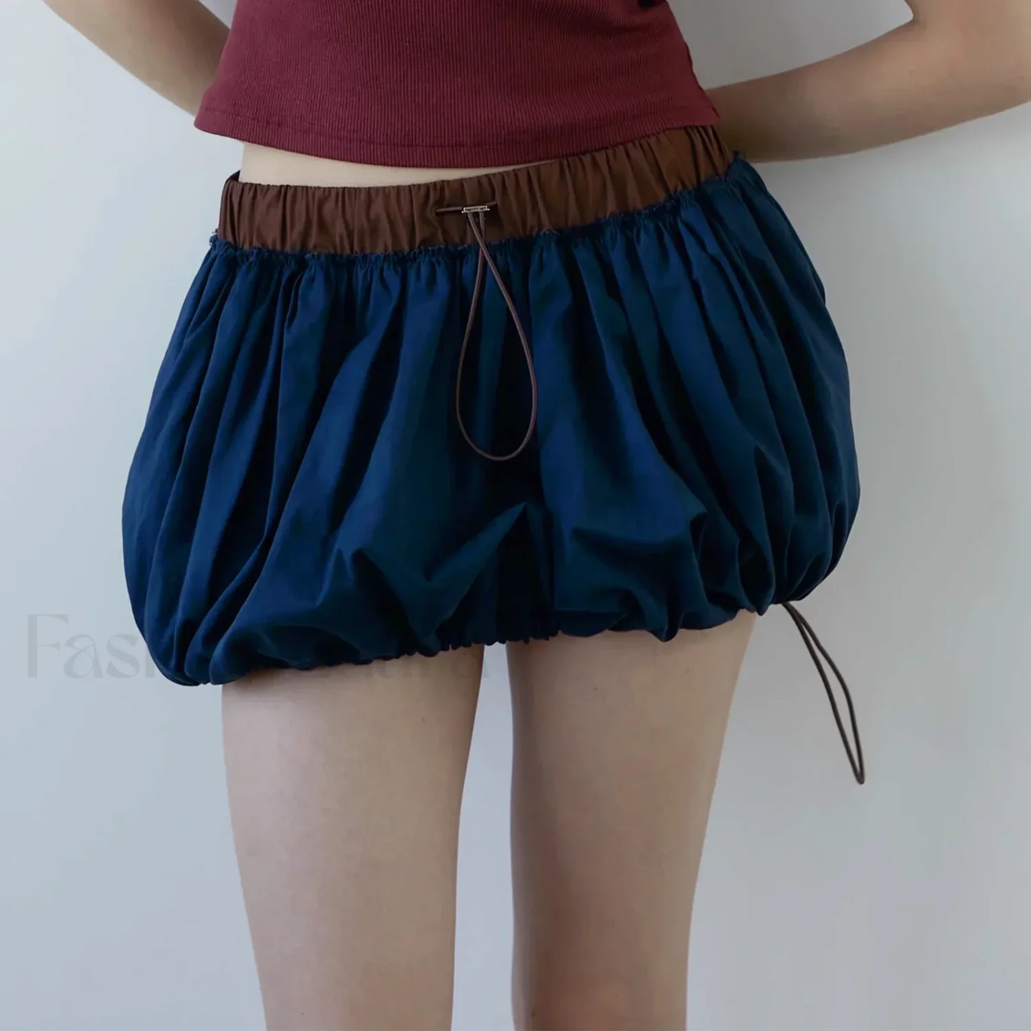 Lantern Puffball Elastic Waist Skirt - Image 4