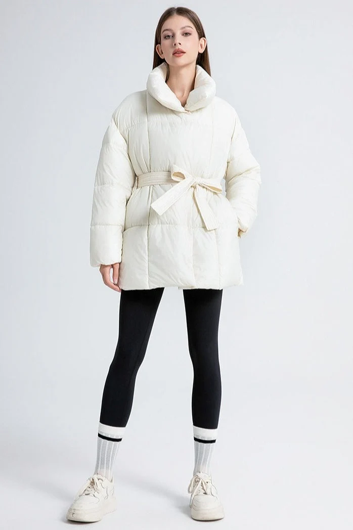 Longline Design Puffer Jacket - Image 8