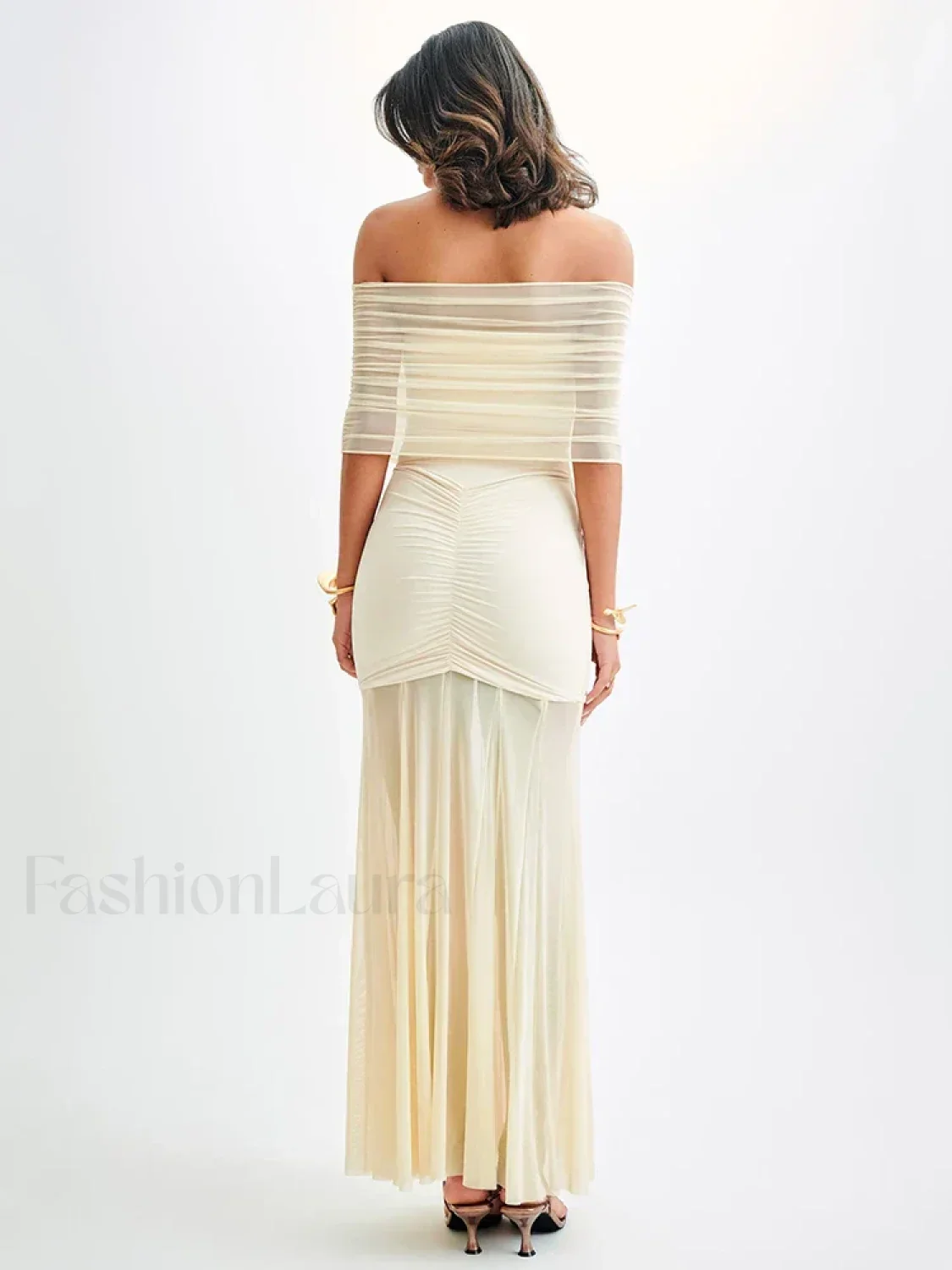 Mesh Double Layer Maxi Dress - Image 14