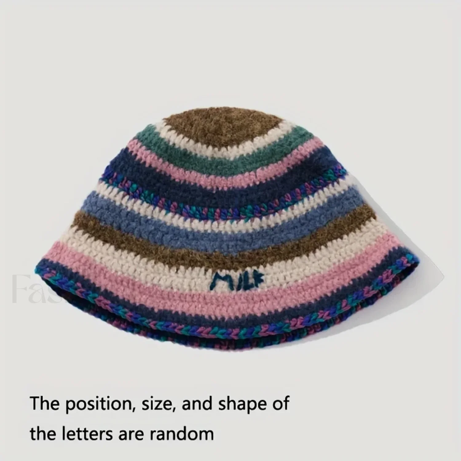 New Knitted Fisherman Autumn Winter Warm Retro Striped Basin Hat - Image 11