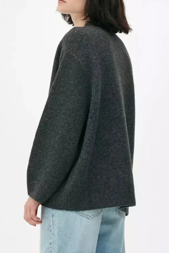 Oversized Long Sleeve Pullover Sweater - Image 6