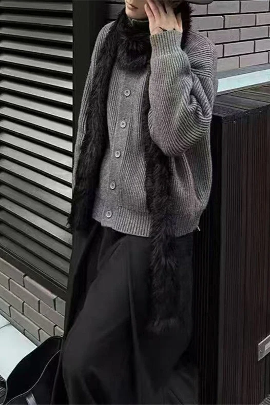 Oversized Turtleneck Cardigan - Image 8