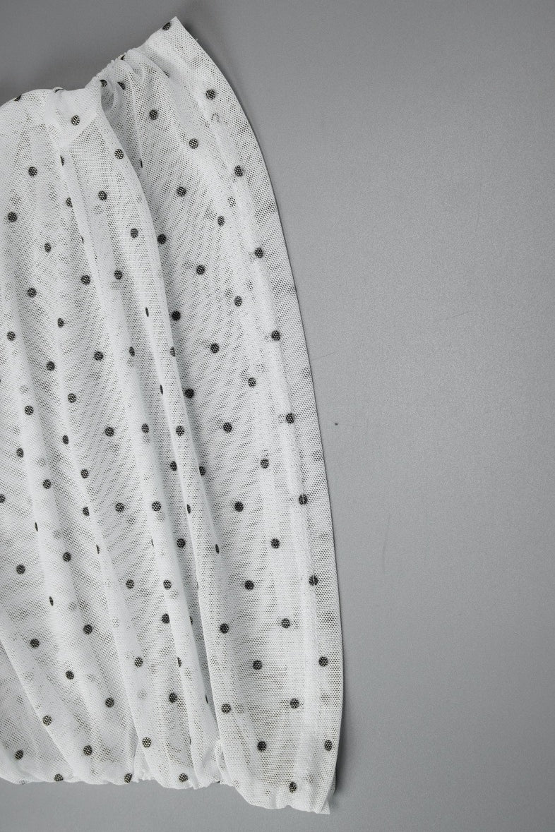 Polka Dot Mesh Patchwork Plunge V Cami - Image 14