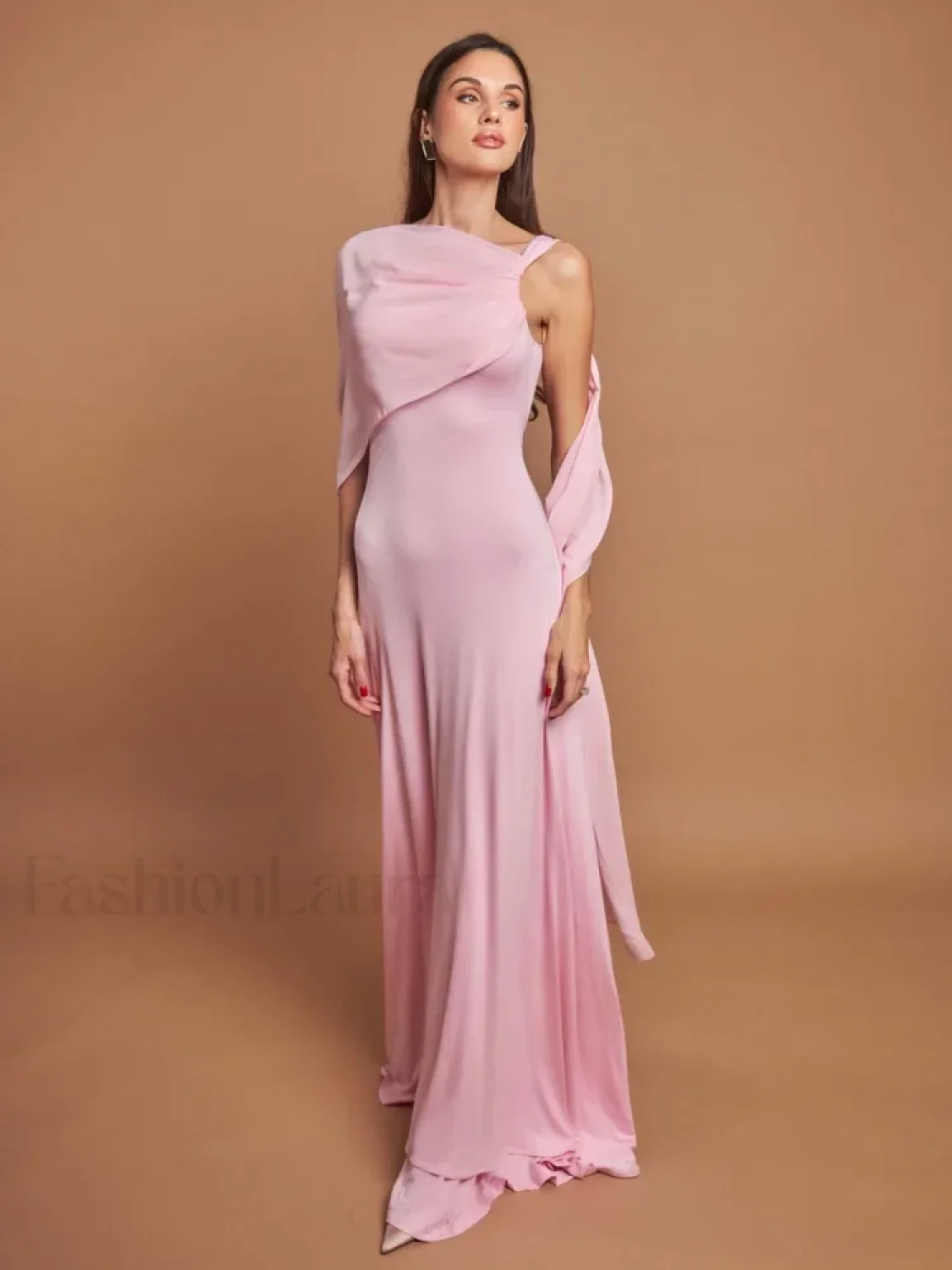 Ribbon Scarf Patchwork Maxi Dress - Image 14